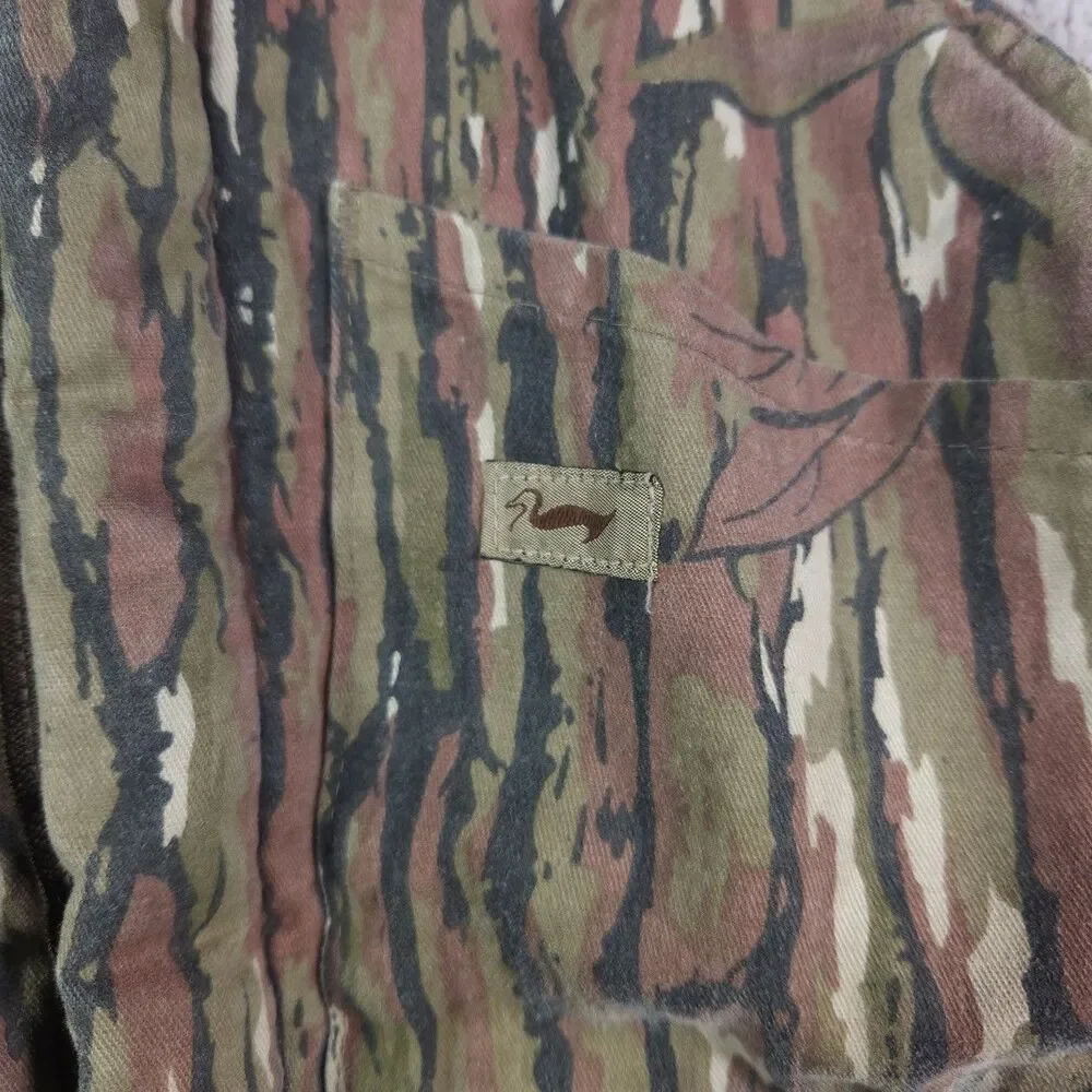 DUXBAK Men’s Bib Overalls Size M RealTree Camouflage Insulated Hunting VTG READ!